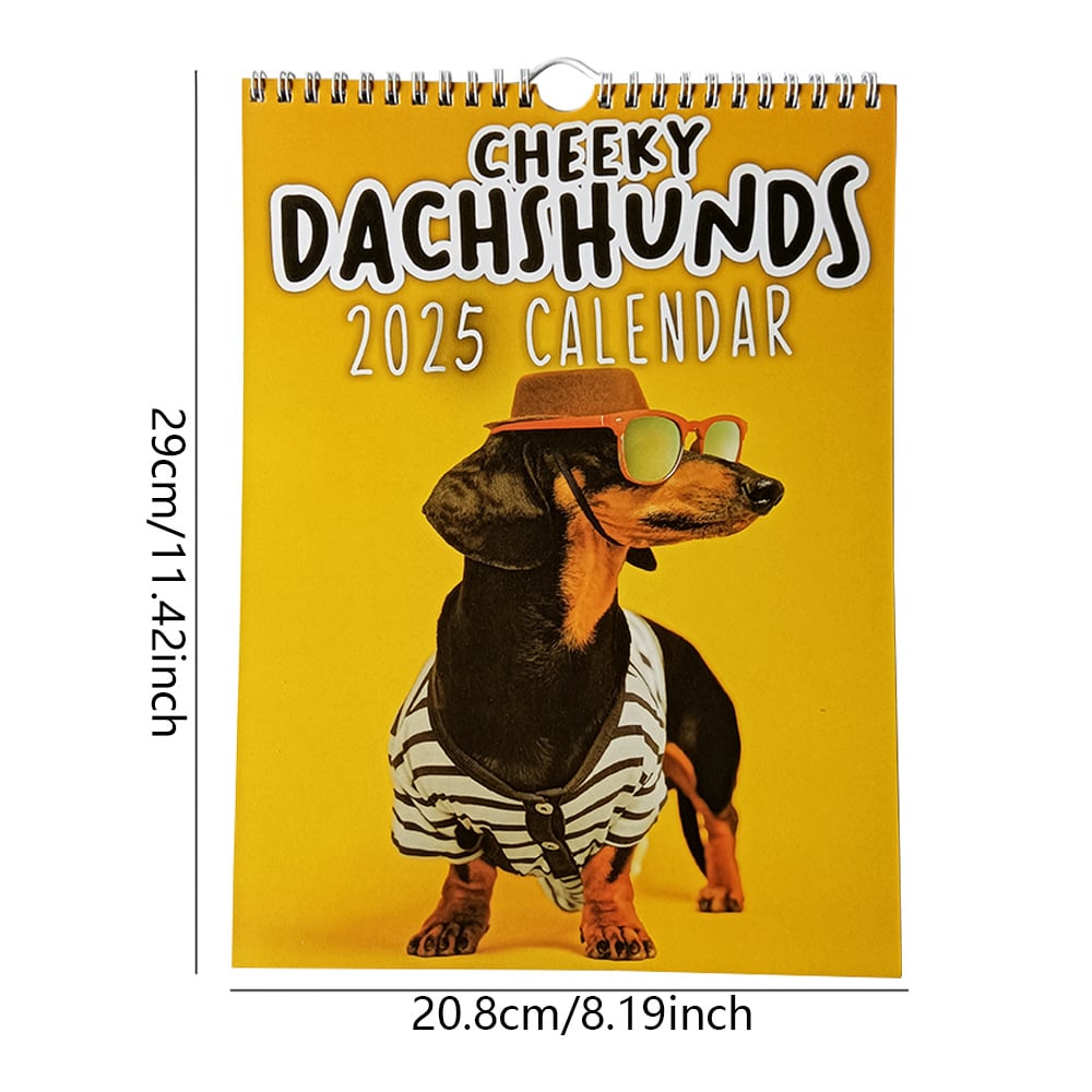 Cheeky Dachshunds - 2025 Wall Calendar