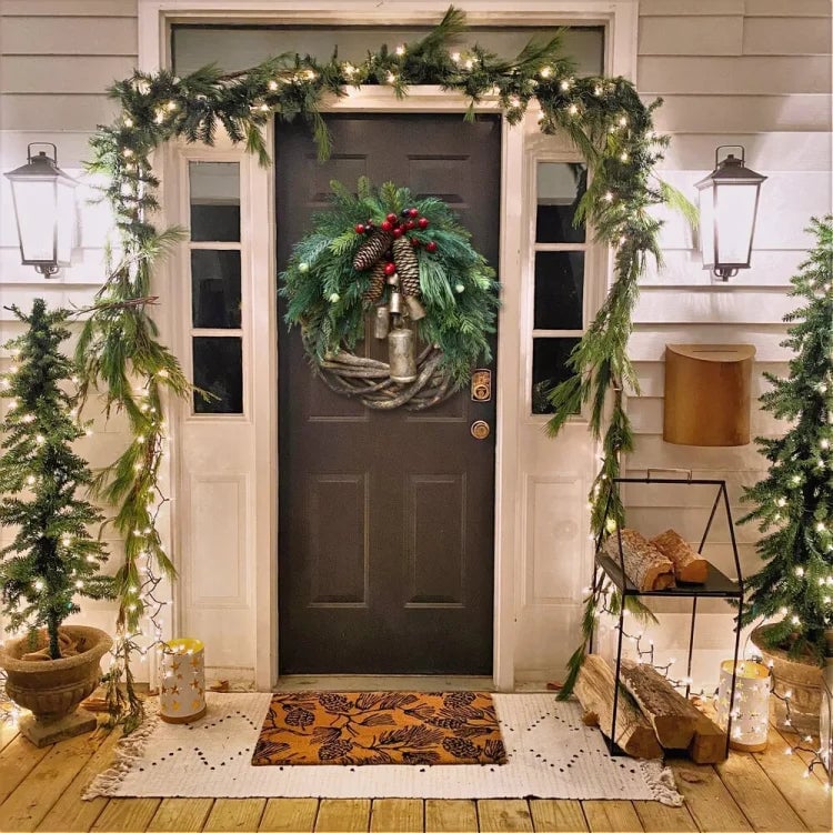 🔥armhouse Christmas Wreath, Boho Wreath, Holiday Wreath