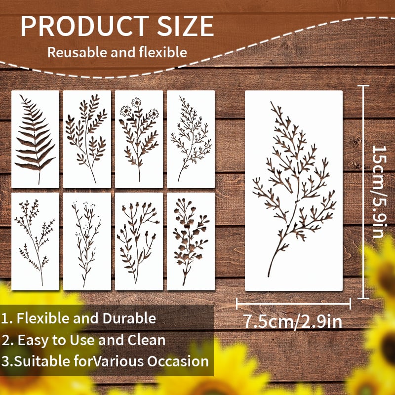 🏡Blooming Flowers Stencil Kit🌻DIY Decoration