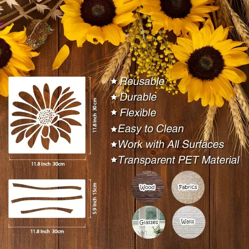 🏡Blooming Flowers Stencil Kit🌻DIY Decoration