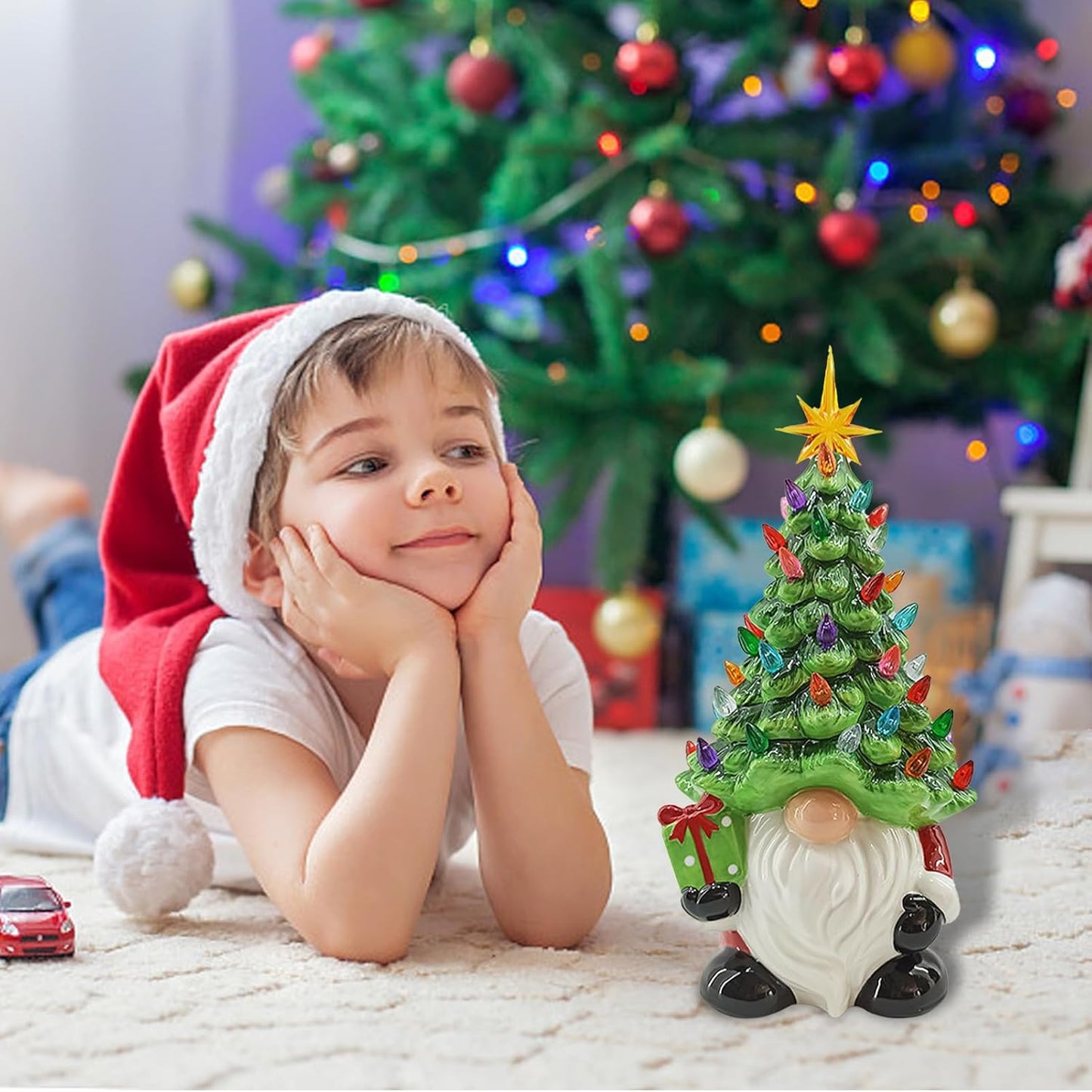 DIY Christmas Tree, Lighted Christmas Gnome