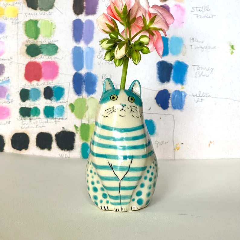 🎉Hand-Painted Cat Vase Collection