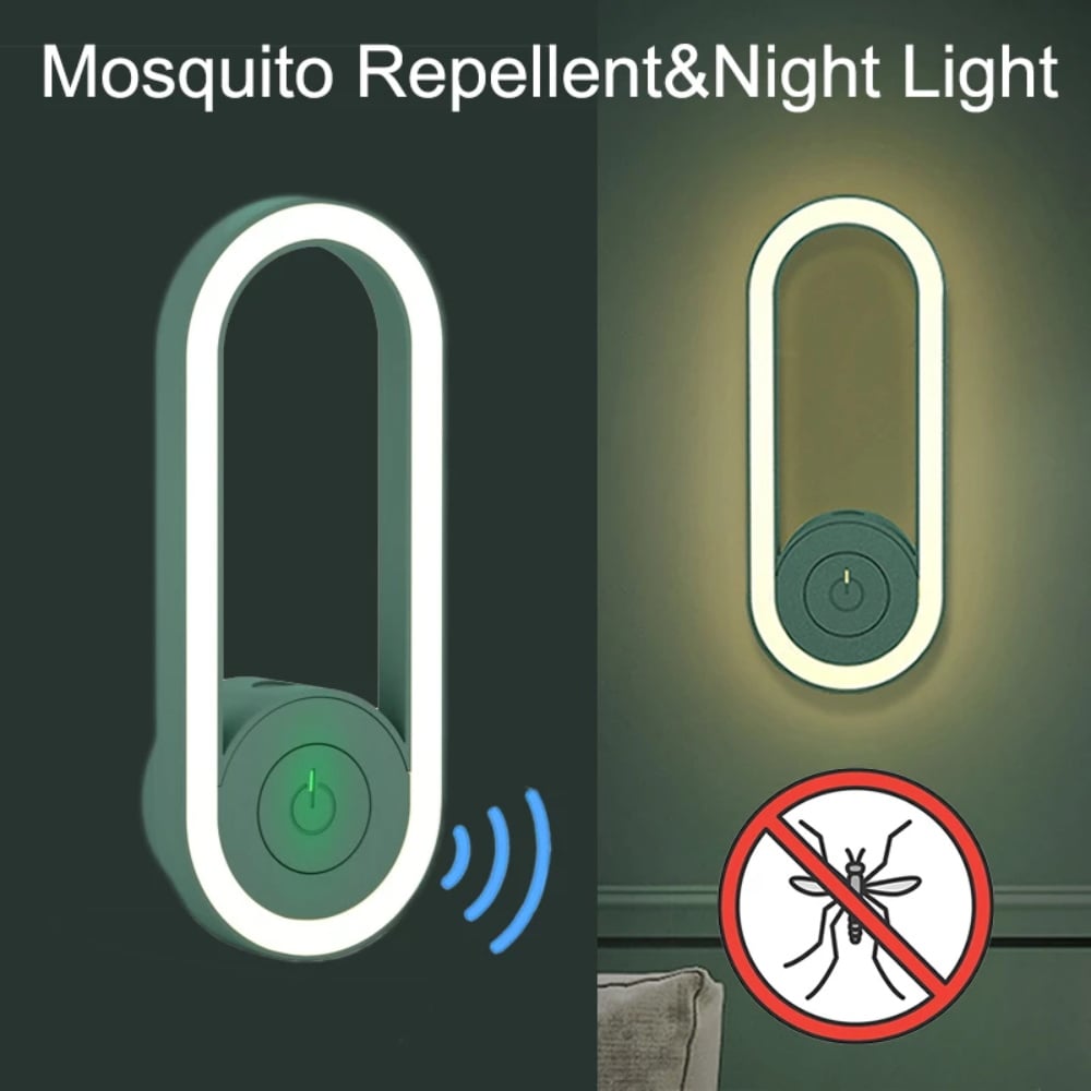 2022 Latest Frequency Conversion Ultrasonic Mosquito Killer with LED Sleeping Light