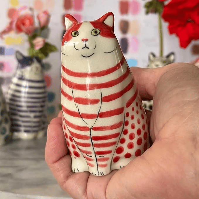 🎉Hand-Painted Cat Vase Collection