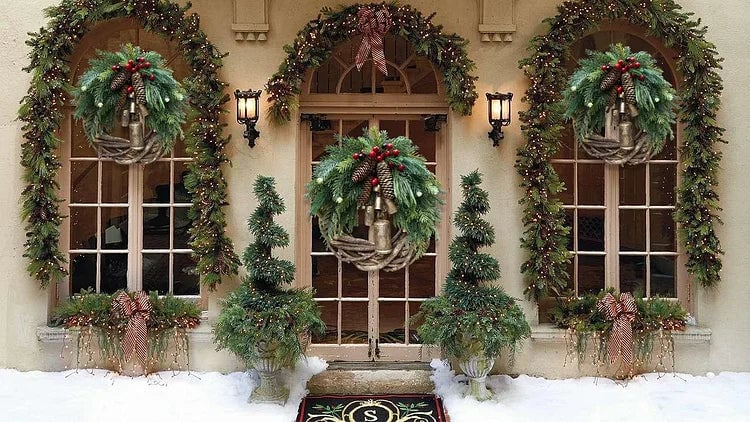 🔥armhouse Christmas Wreath, Boho Wreath, Holiday Wreath