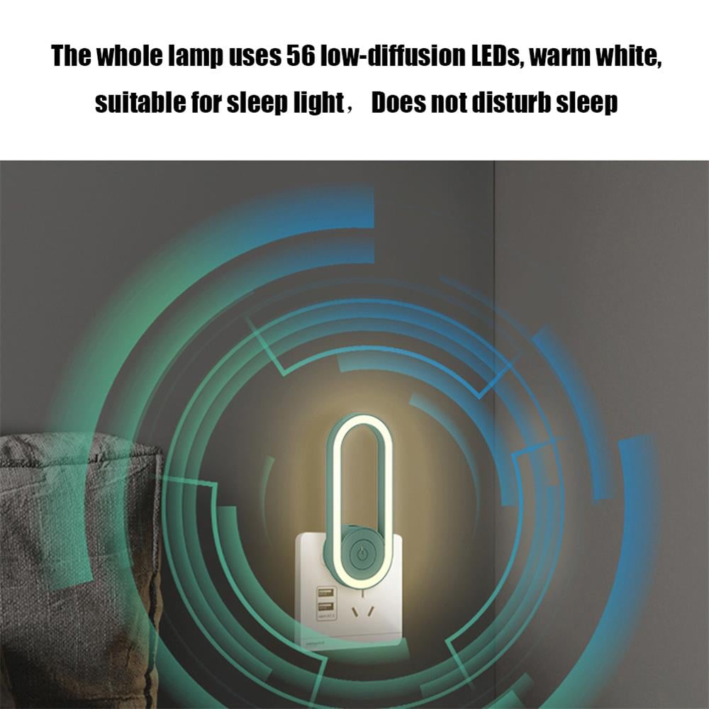 2022 Latest Frequency Conversion Ultrasonic Mosquito Killer with LED Sleeping Light