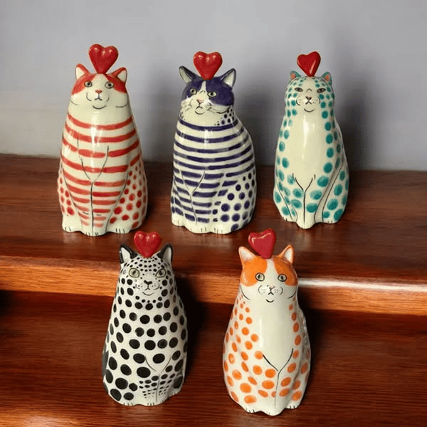 🎉Hand-Painted Cat Vase Collection
