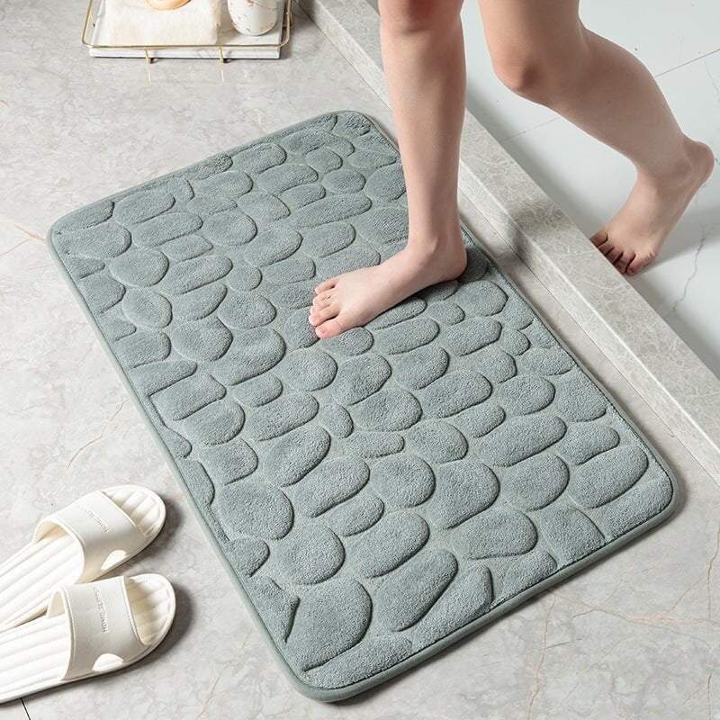 🔥 Cobblestone Embossed Bathroom Bath Mat🛀