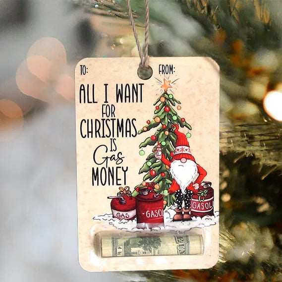 🎅💸 Handcrafted Wooden Money Holders Gift