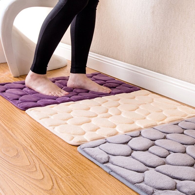🔥 Cobblestone Embossed Bathroom Bath Mat🛀