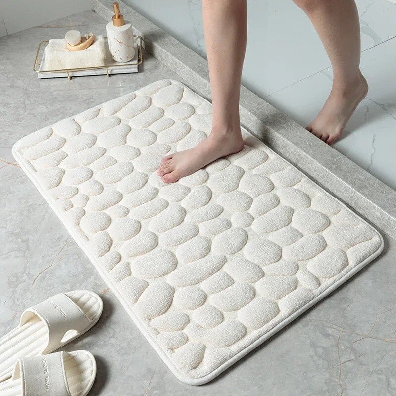 🔥 Cobblestone Embossed Bathroom Bath Mat🛀