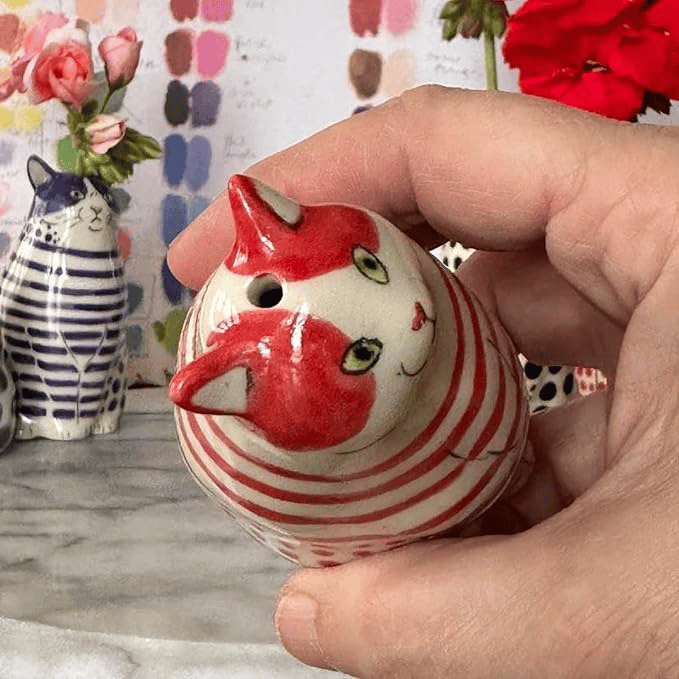 🎉Hand-Painted Cat Vase Collection