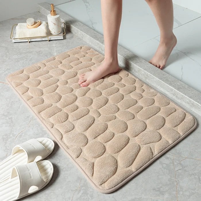 🔥 Cobblestone Embossed Bathroom Bath Mat🛀
