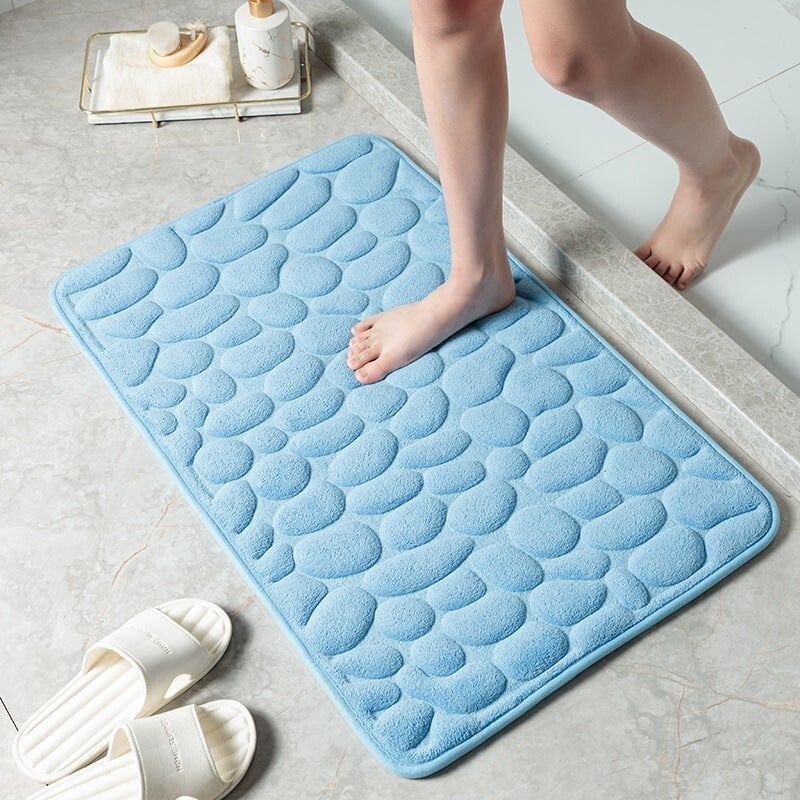 🔥 Cobblestone Embossed Bathroom Bath Mat🛀
